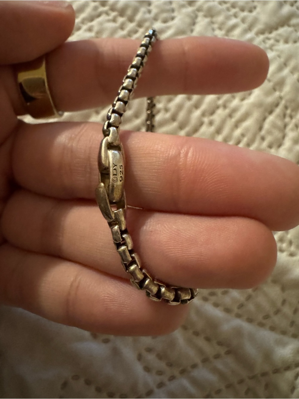 David Yurman Box Chain Bracelet 3.6mm Sterling Silver